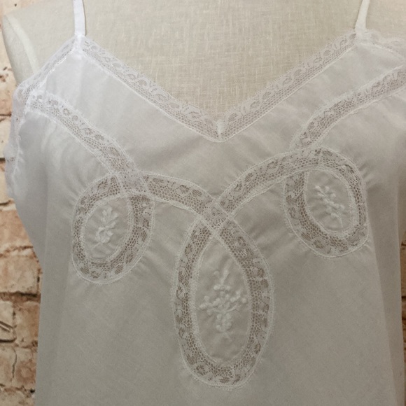 Vintage 60’s Eve Stillman New York White lace camisole - Picture 3 of 7